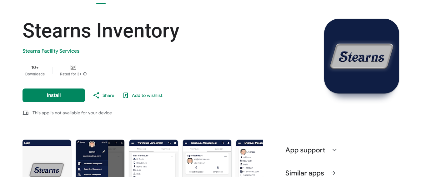 portfolio of stearns inventory